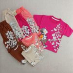 تیشرت و شلوارک دخترانه از جنس پنبه و در چهار رنگ جذاب مناسب سن 2 سال تا 10 سال با قیمت عالی