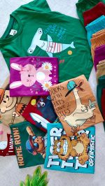 لباس تیشرت و شلوار اسپرت با طرح های متنوع و زیاد مناسب همه فصول و خنک با جنس پنبه و رنگهای جذاب از 2 سال تا 12 سال