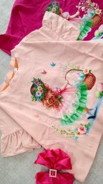 لباس کراپ دخترانه تابستانی در 14 رنگ و طرح متفاوت از جنس پنبه مناسب سن 1 سال تا 12 سال