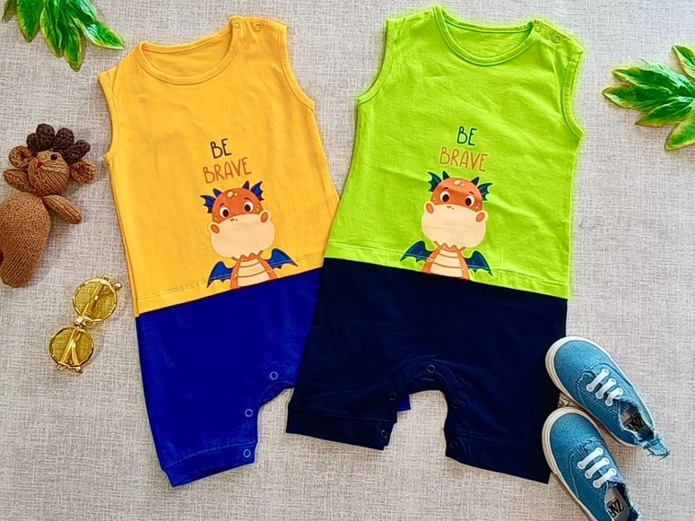 Hippopotamus romper (1) لباس رامپر اسپرت دخترانه و پسرانه مناسب نوزاد 12 ماه تا 36 ماه در دو رنگ جذاب مناسب بهار و تابستان با جنس پنبه