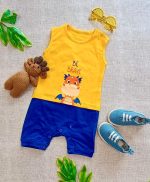 لباس رامپر اسپرت دخترانه و پسرانه مناسب نوزاد 12 ماه تا 36 ماه در دو رنگ جذاب مناسب بهار و تابستان با جنس پنبه