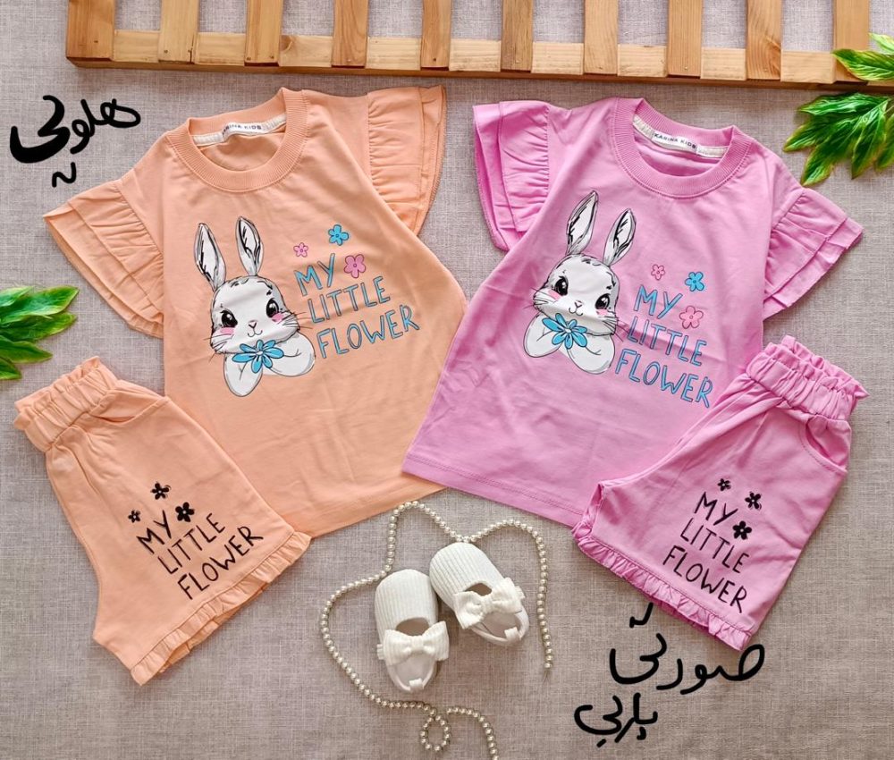 Pastel rabbit shorts t-shirt (1)