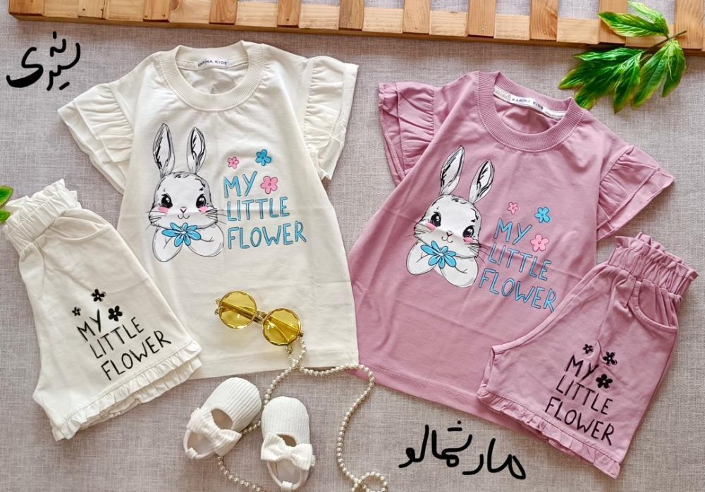 Pastel rabbit shorts t-shirt (2)
