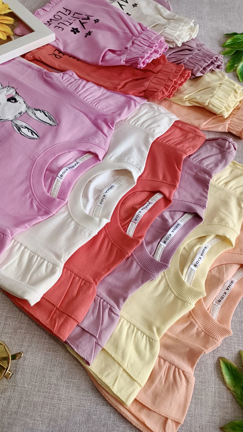 Pastel rabbit shorts t-shirt (5)