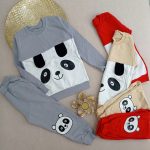 Girls' and boys' blouse and pants set suitable for ages 3 to 9 years old.