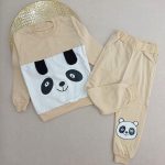 Girls' and boys' blouse and pants set suitable for ages 3 to 9 years old.