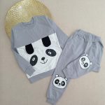 Girls' and boys' blouse and pants set suitable for ages 3 to 9 years old.