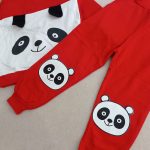 Girls' and boys' blouse and pants set suitable for ages 3 to 9 years old.