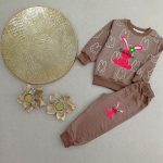 Girls' blouse and pants outfit suitable for ages 1 to 5 years