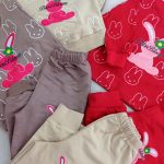 Girls' blouse and pants outfit suitable for ages 1 to 5 years