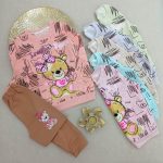 Girls' blouse and pants outfit suitable for ages 3 to 7 years