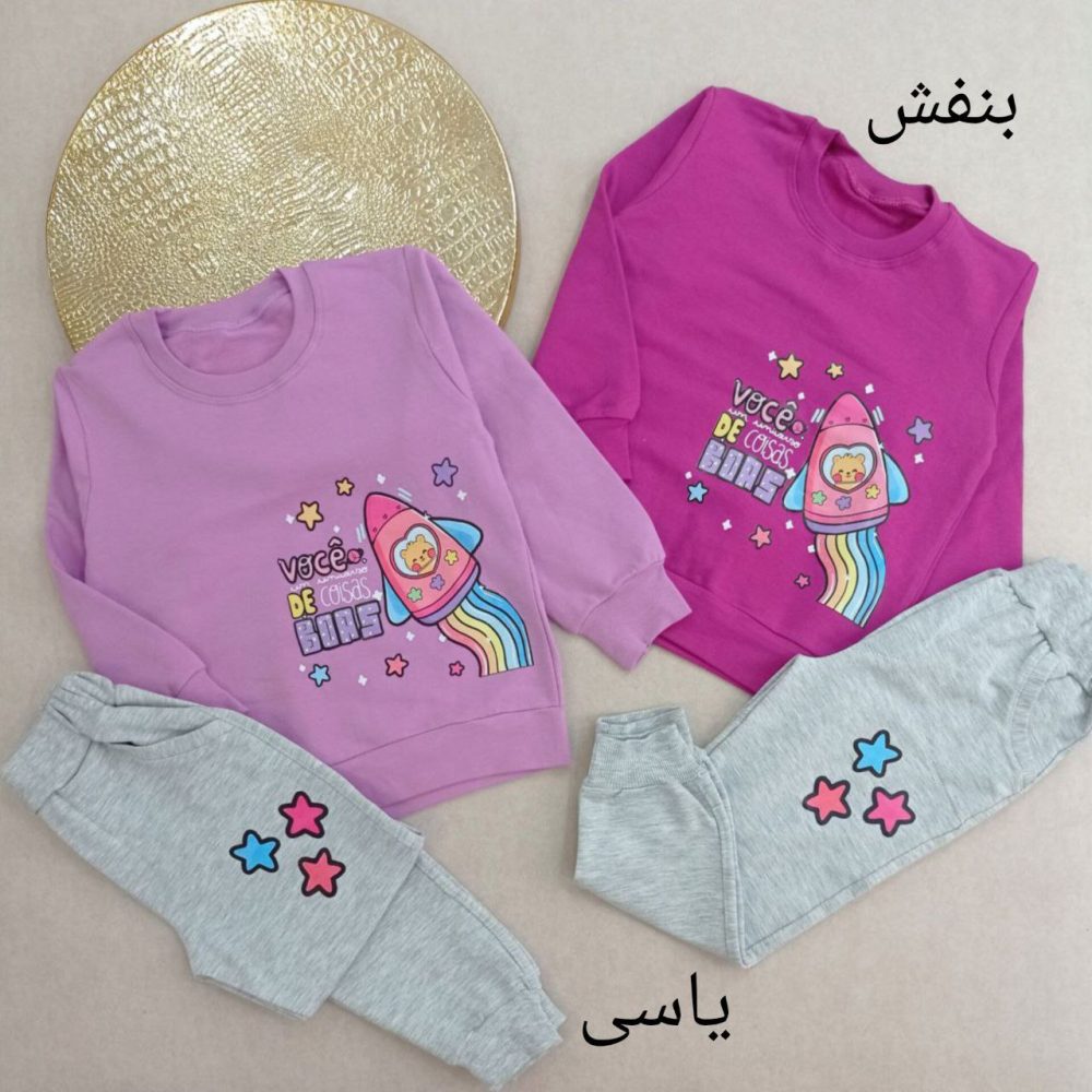 Girls' blouse and pants outfit suitable for ages 3 to 7 years (3)