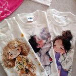Girls' clothes, t-shirts and shorts, suitable for 1 year to 7 years