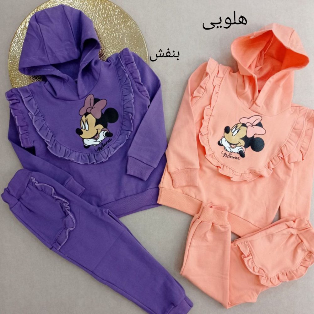 Girls' hoodie and pants suitable for ages 3 to 9 years old