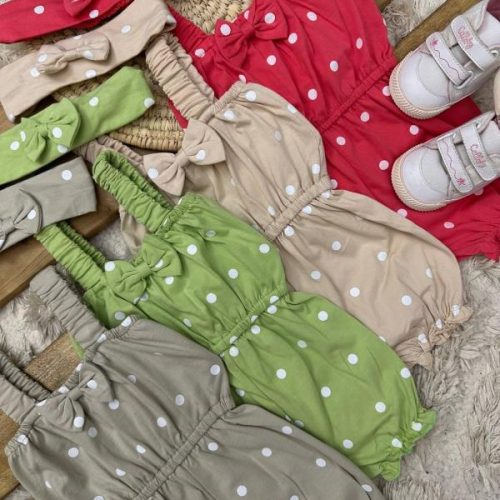 Girls' summer romper suitable for 6 months to 4 years