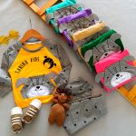 Blouse and pants for girls and boys, suitable for ages 1 to 5 years.