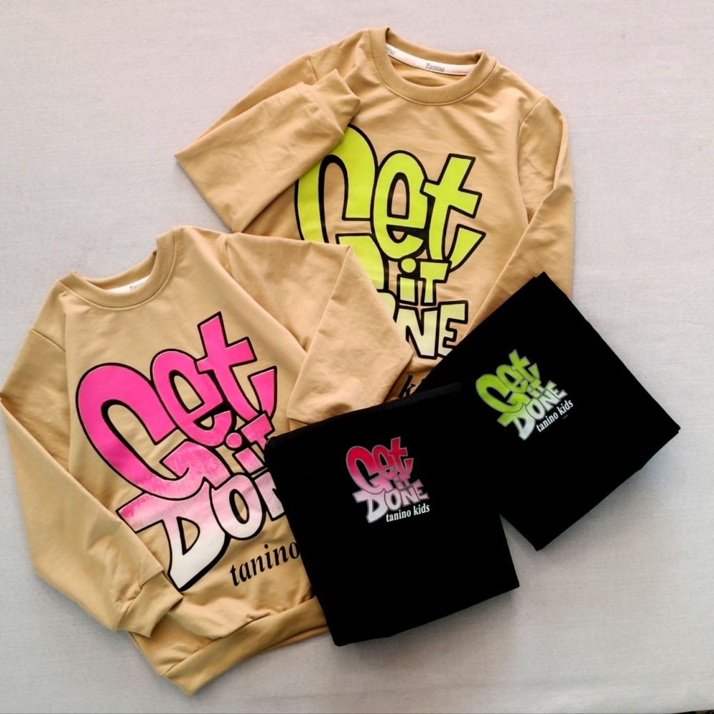 Blouse and pants for girls and boys, suitable for ages 6 to 12 years old.