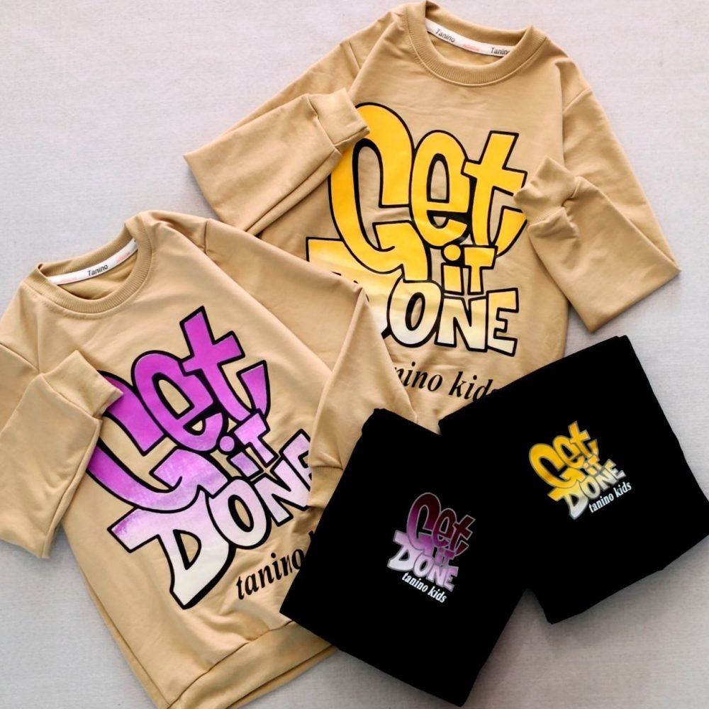 Blouse and pants for girls and boys, suitable for ages 6 to 12 years old.