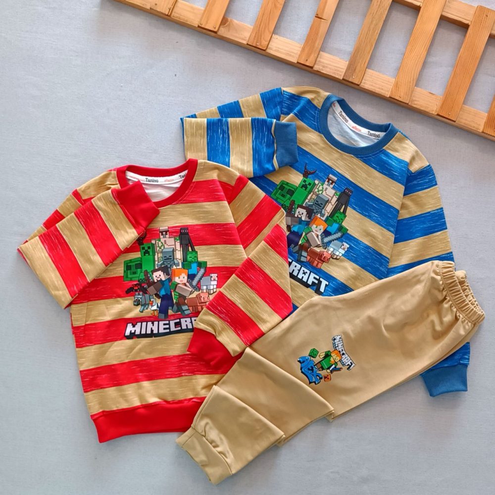 Boys' and girls' blouse and pants set suitable for ages 3 to 10 years