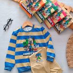 Boys' and girls' blouse and pants set suitable for ages 3 to 10 years