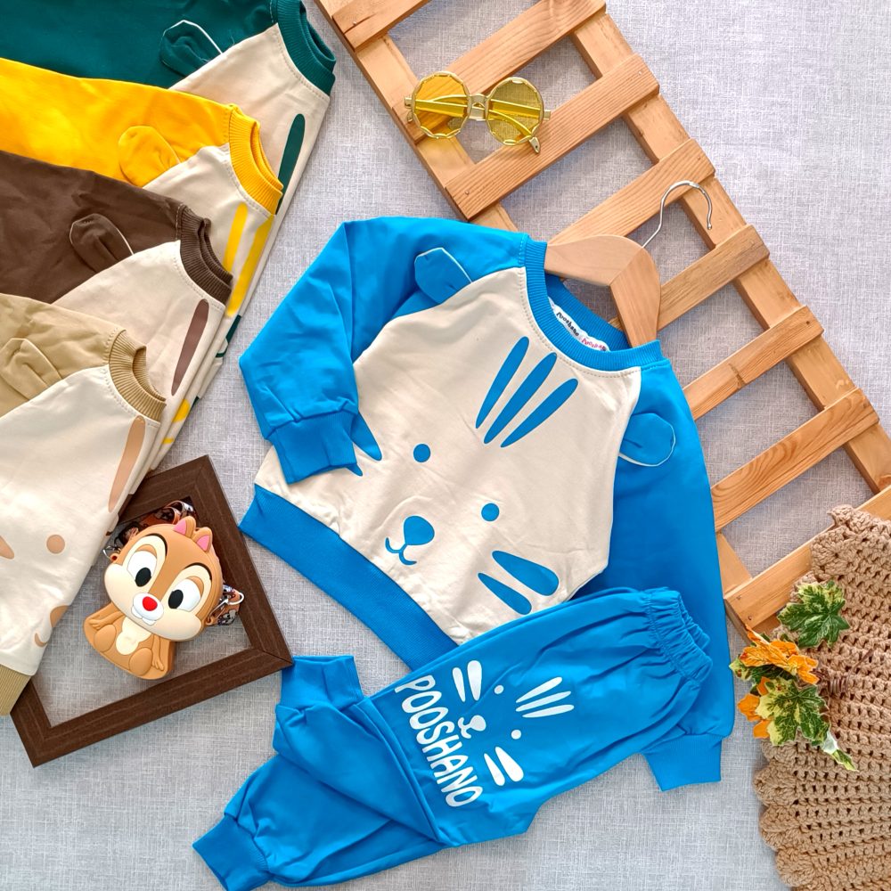 Girls' and boys' blouse and pants set suitable for ages 1 to 5 years (1)