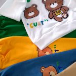 Girls' and boys' blouse and pants set suitable for ages 1 to 5 years