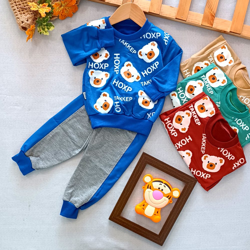 Girls' and boys' blouse and pants set suitable for ages 1 to 7 years old (1)