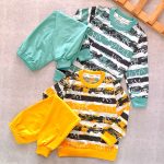 Girls' and boys' blouse and pants set suitable for ages 2 to 5 years