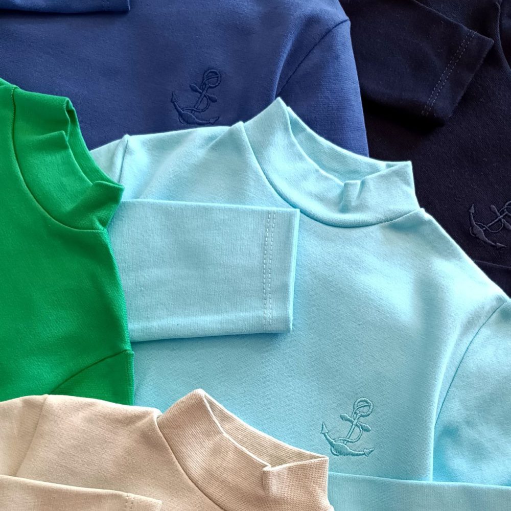 Girls' and boys' blouses suitable for ages 1 to 9 years old