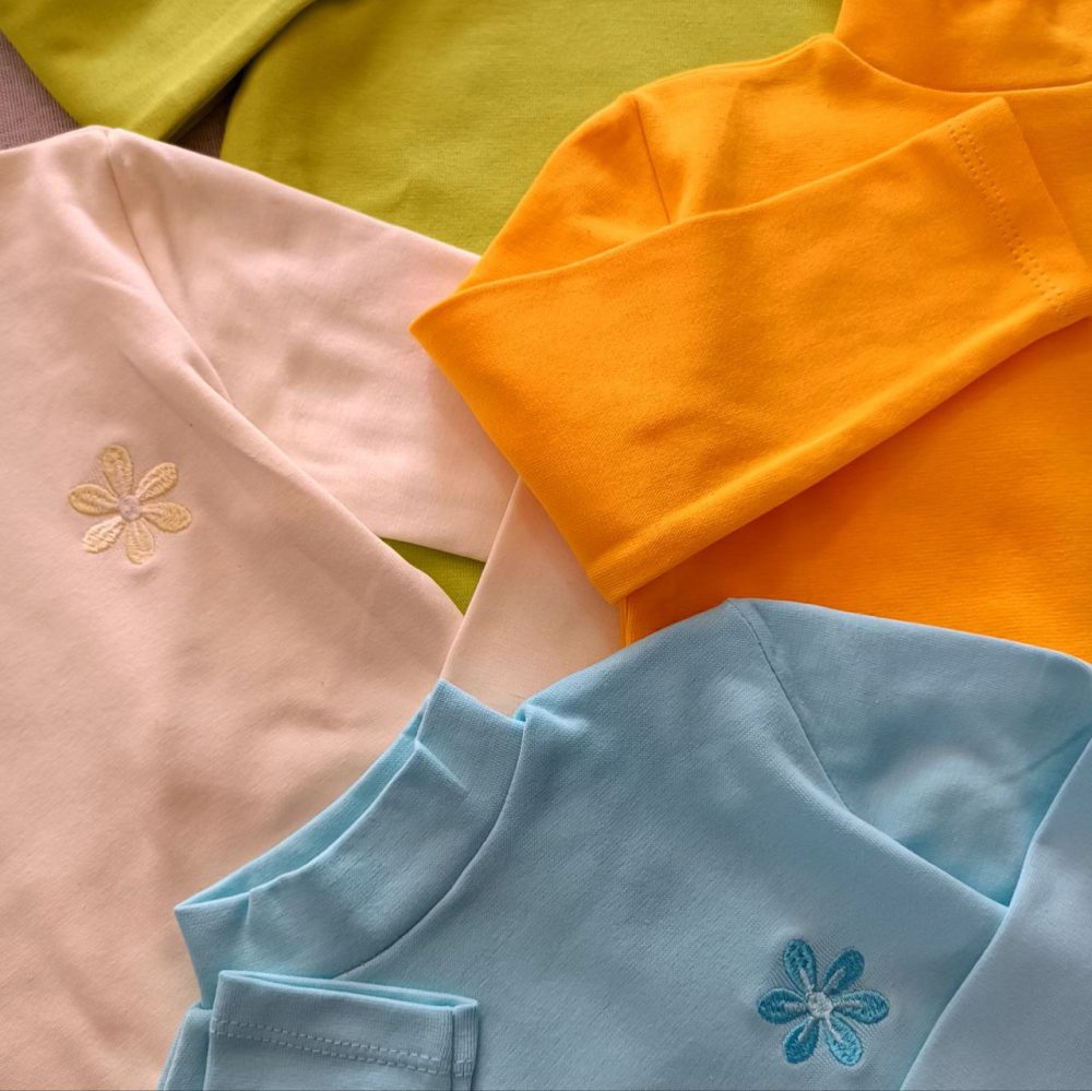 Girls' and boys' blouses suitable for ages 1 to 9 years old