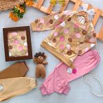 Girls' blouse and pants outfit suitable for 1 to 4 years