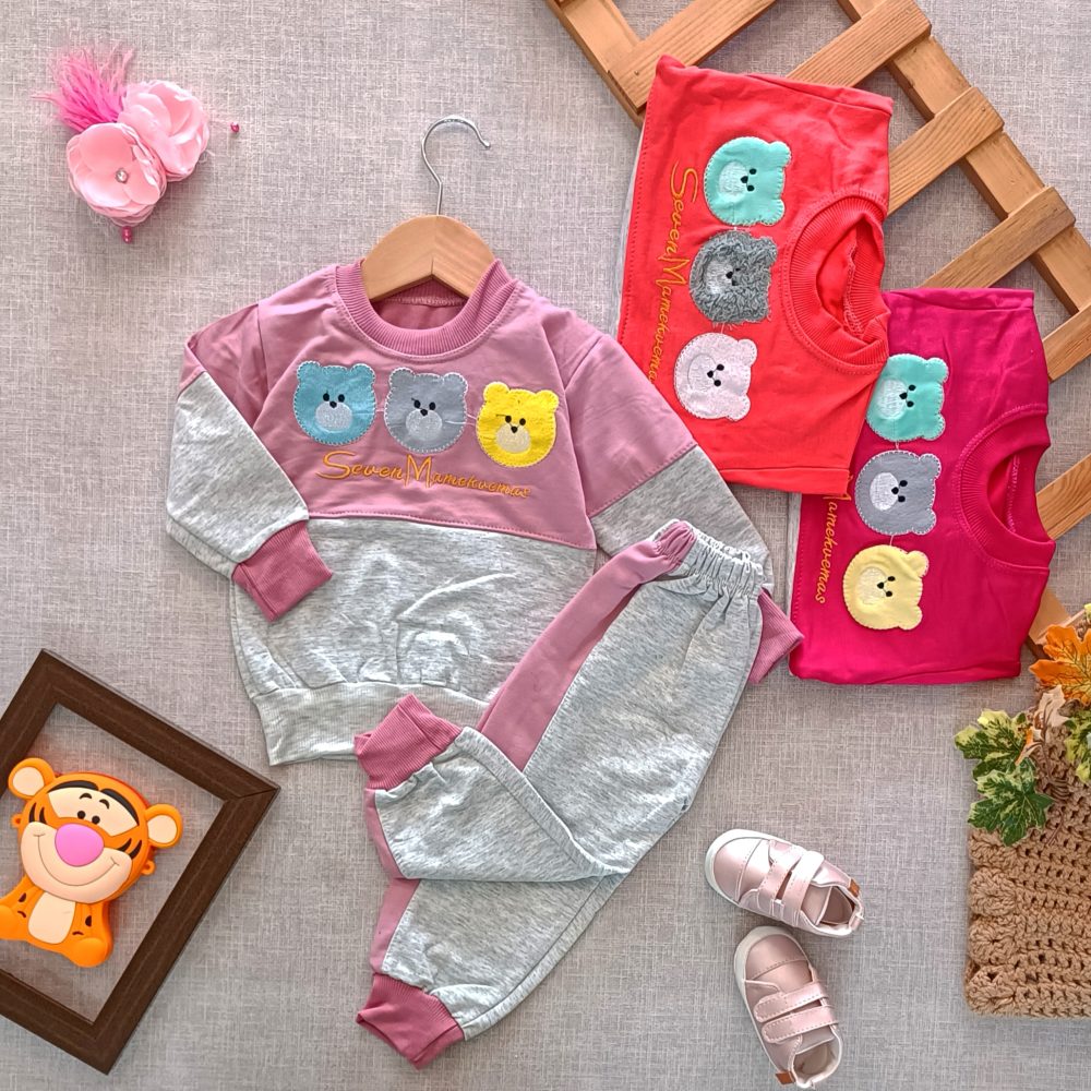 Girls' blouse and pants outfit suitable for ages 1 to 7 years (1)