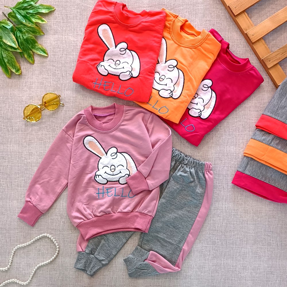 Girls' blouse and pants outfit suitable for ages 1 to 7 years (1)