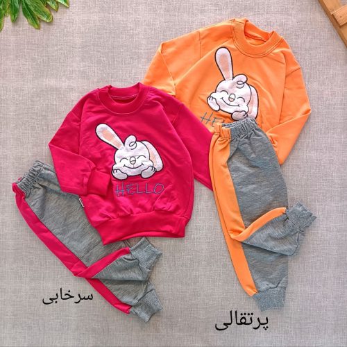 Girls' blouse and pants outfit suitable for ages 1 to 7 years