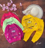 Girls' blouse and pants outfit suitable for ages 2 to 5 years