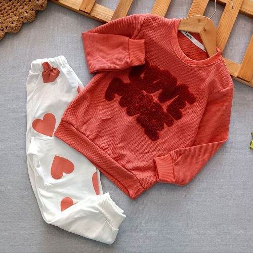 Girls' blouse and pants outfit suitable for ages 2 to 5 years