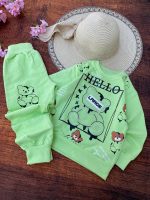 Girls' blouse and pants outfit suitable for ages 2 to 5 years