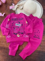 Girls' blouse and pants outfit suitable for ages 2 to 5 years