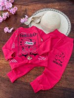 Girls' blouse and pants outfit suitable for ages 2 to 5 years