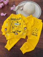 Girls' blouse and pants outfit suitable for ages 2 to 5 years