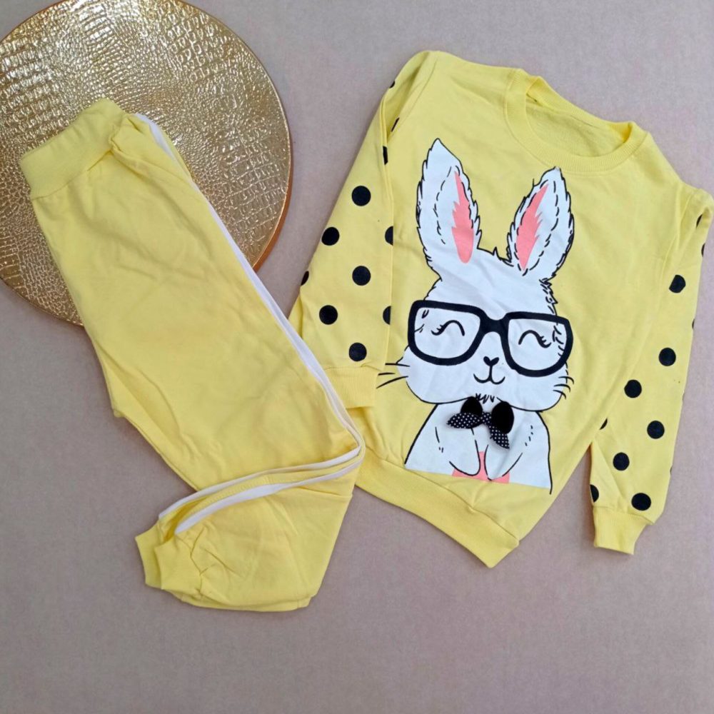 Girls' blouse and pants outfit suitable for ages 5 to 11 years old