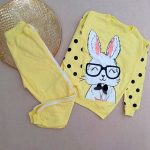 Girls' blouse and pants outfit suitable for ages 5 to 11 years old