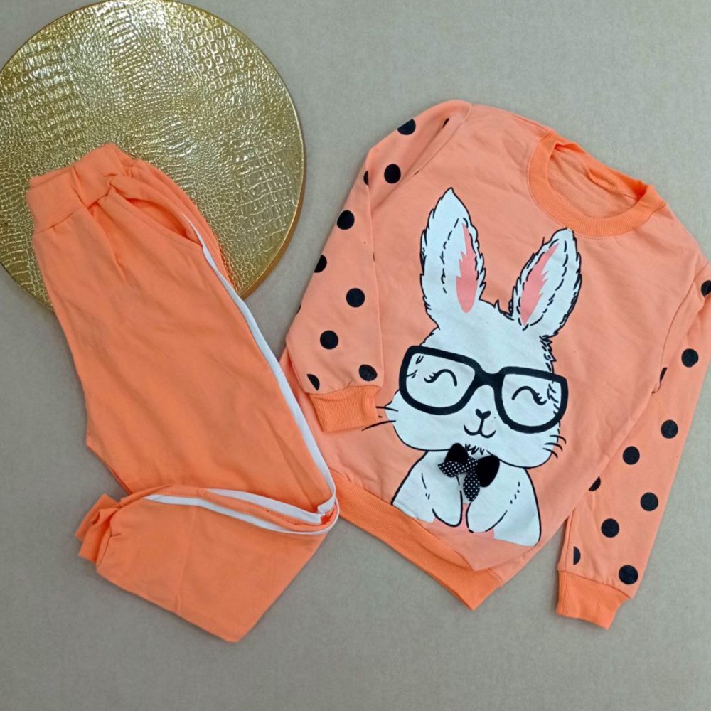 Girls' blouse and pants outfit suitable for ages 5 to 11 years old