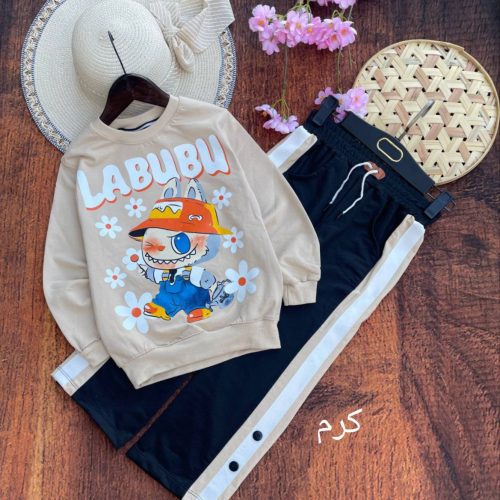 Girls' blouse and pants outfit suitable for ages 5 to 12 years