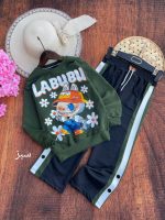 Girls' blouse and pants outfit suitable for ages 5 to 12 years