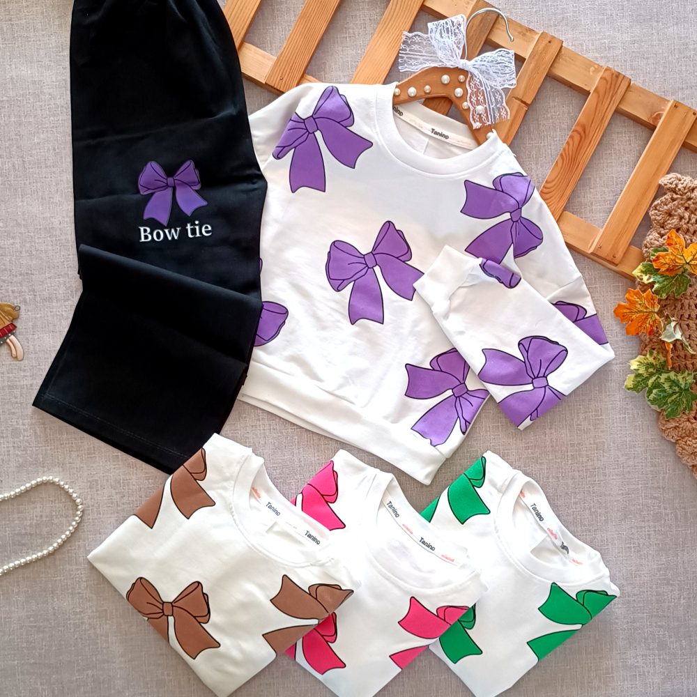 Girls' blouse and pants outfit suitable for ages 5 to 9 years (1)