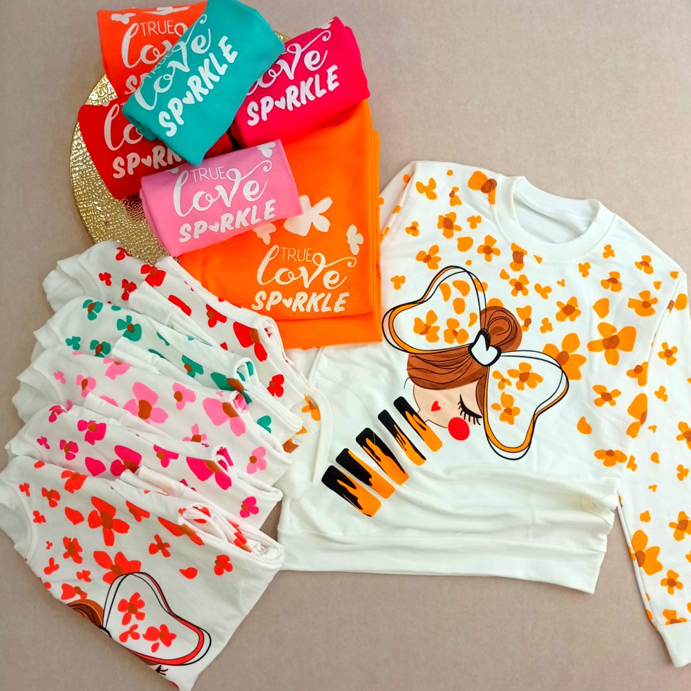 Girls' blouse and pants outfit suitable for ages 8 to 11 years old (1)