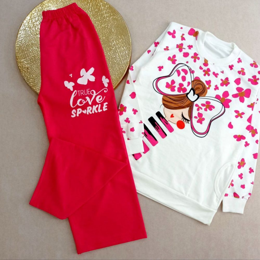 Girls' blouse and pants outfit suitable for ages 8 to 11 years old (3) Girls' blouse and pants outfit suitable for ages 8 to 11 years old