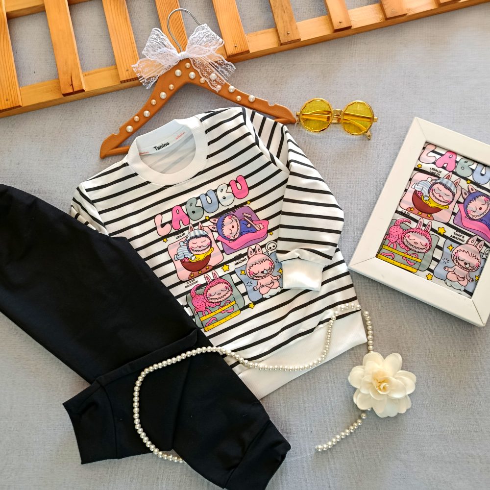 Girls' blouse and pants suitable for ages 2 to 5 years (1)