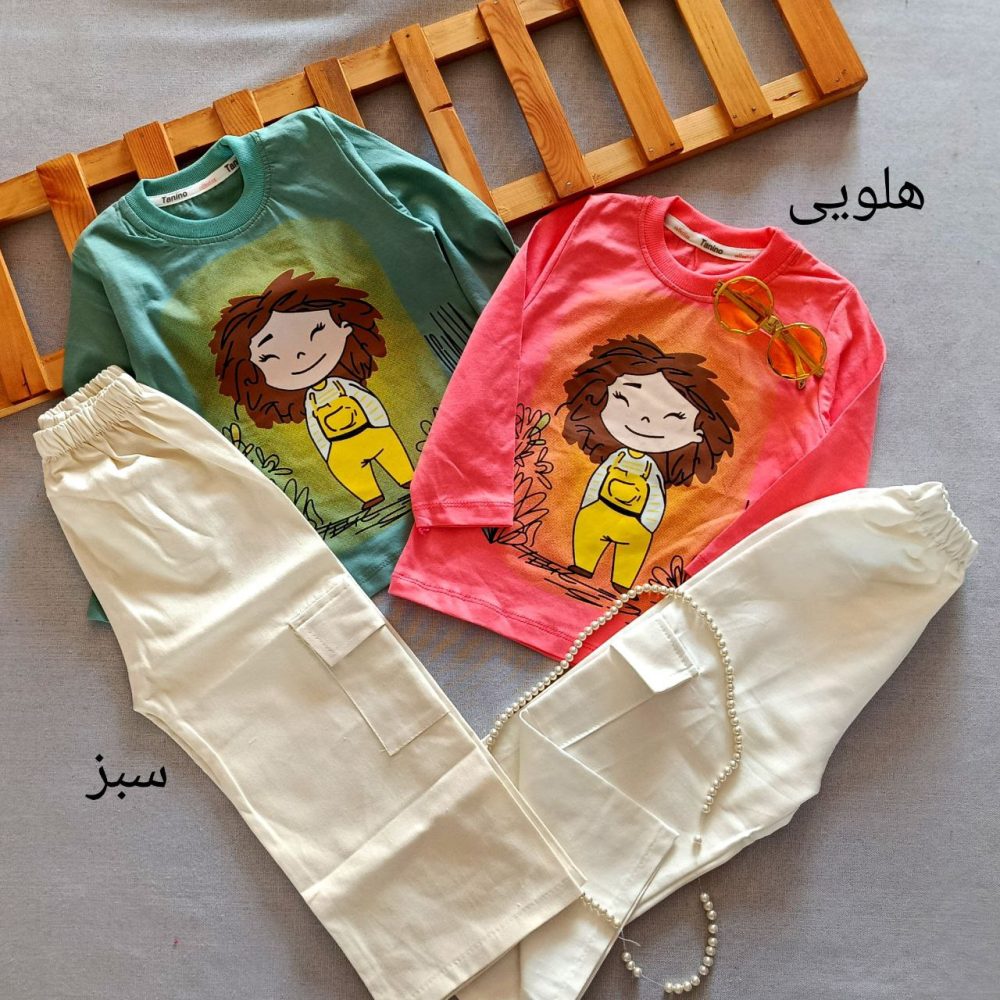 Girls' blouse and pants suitable for ages 2 to 5 years
